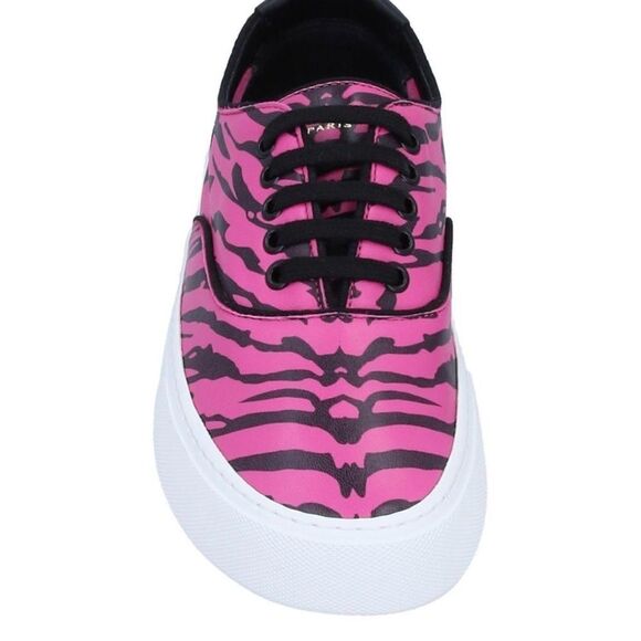 Saint Laurent Venice Zebra Print Sneakers - Picture 7 of 13